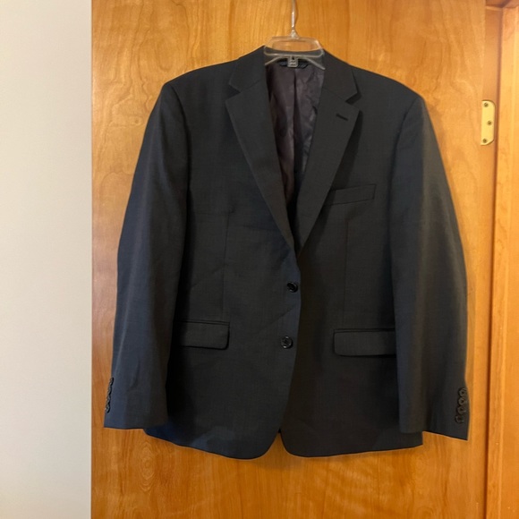 Lauren Ralph Lauren Mens Suit Coat Jacket Career Gray Grey Wool Blend